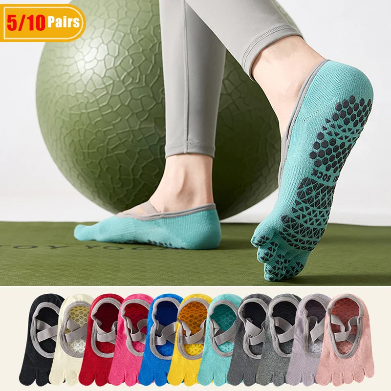 Pilates With Yoga - 5/10 Pairs Women's Cotton Yoga Five
