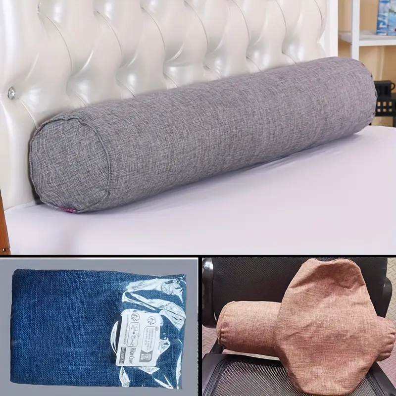 Bolster Cushion Round - 1pc Linen Body Pillow Cover, Long
