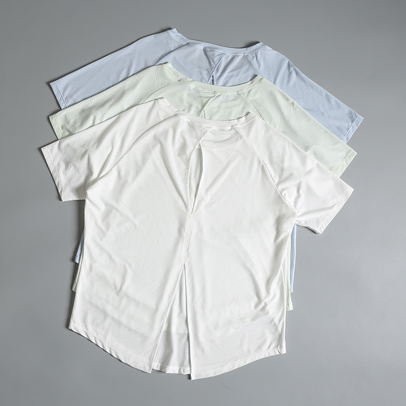 Pilates Yoga Morning - Women's Yoga Sportswear Short Sleeve Loose