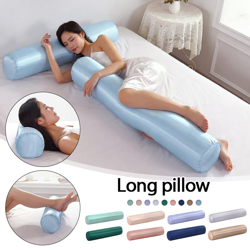 Bolster Cushion Round - 100cm Cervical Neck Roll Ice Silk
