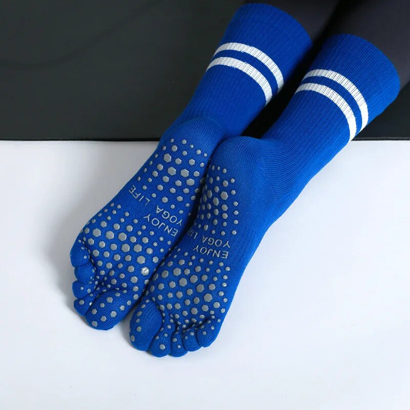 Pilates With Yoga - Women Breathable Yoga Socks Mid-tube Non-slip