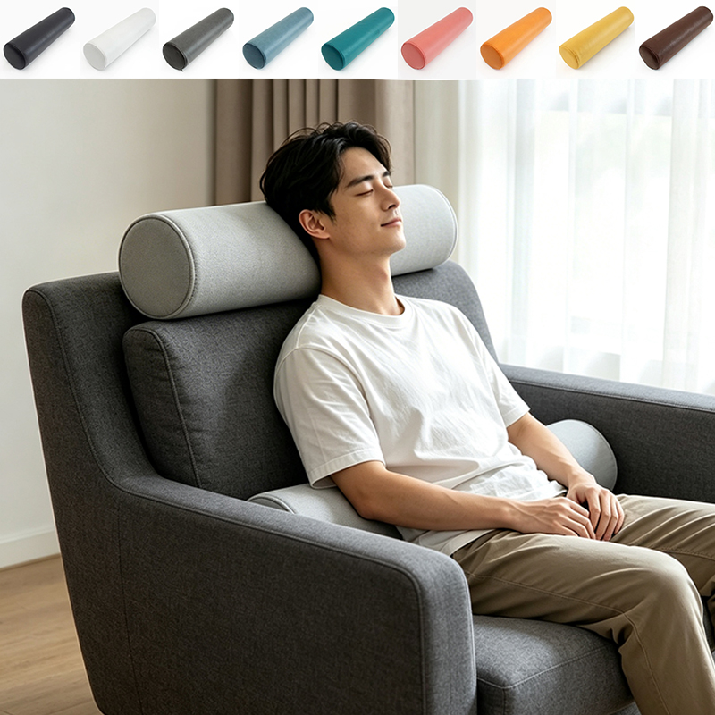 Bolster Cushion Round - Large Multi-Scene Cylindrical Neck Bolster Pillow