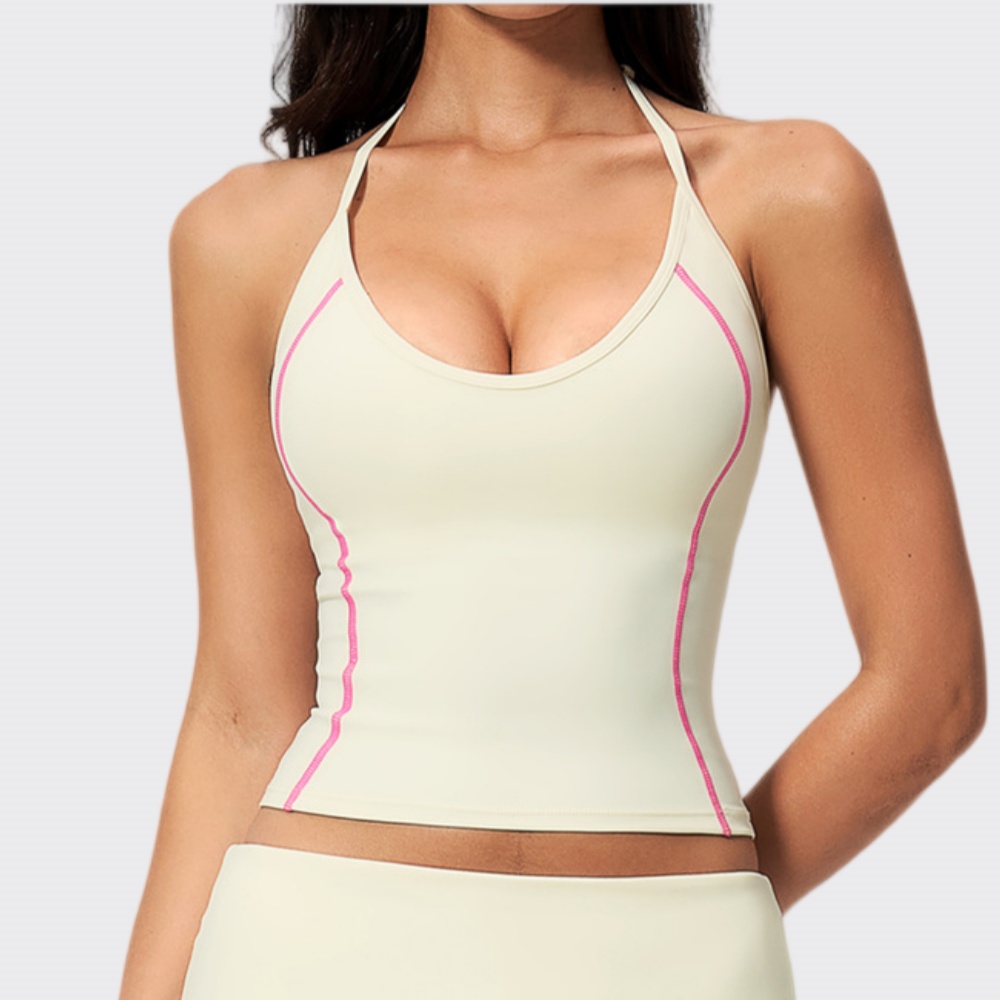 Pilates Yoga Sport - Woman Halter Yoga Tank Top Gym