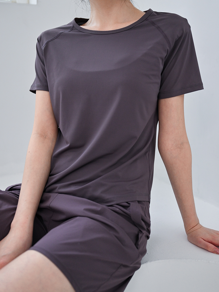 Breathable Thin Yoga T-Shirt f - Pilates Yoga Morning 评论和价格