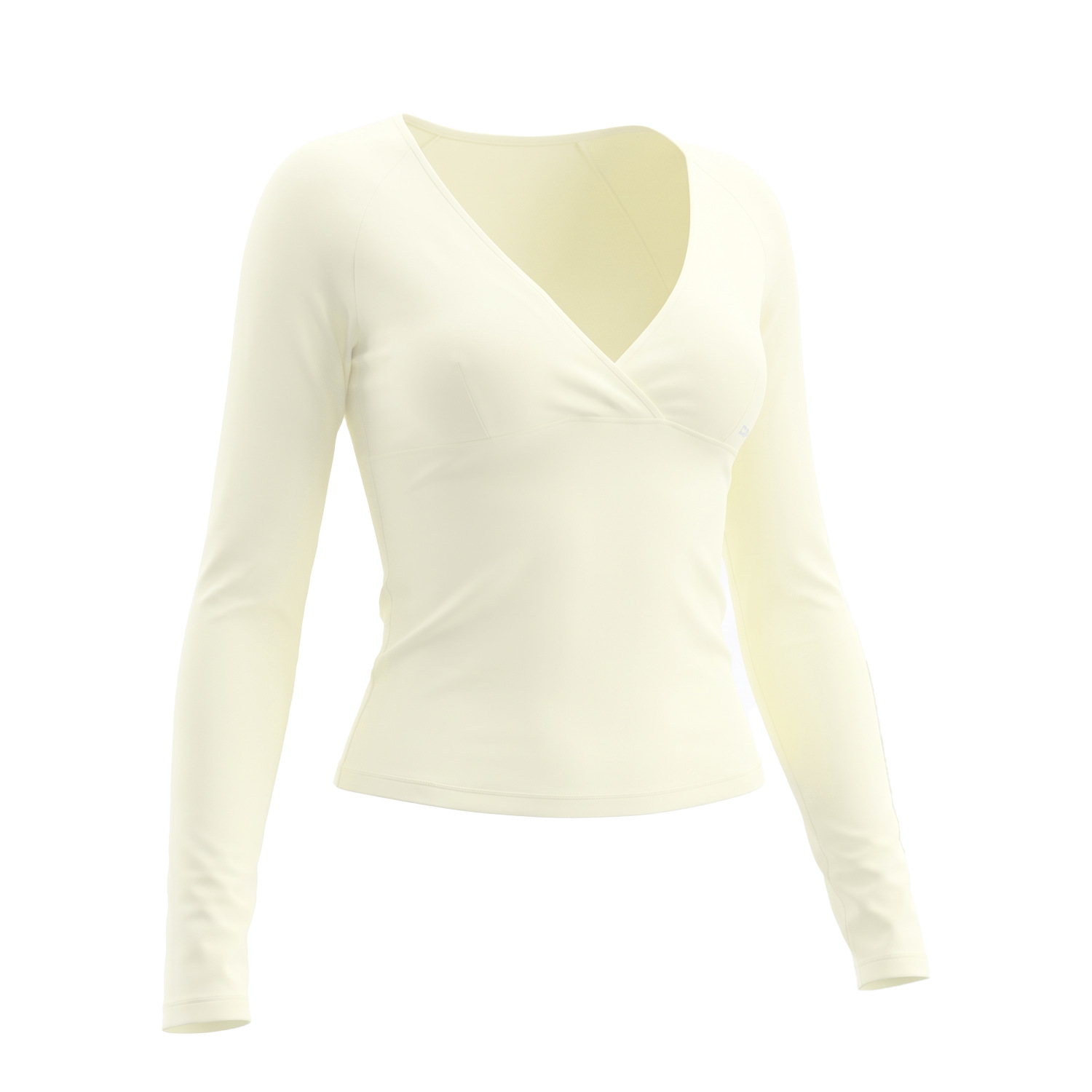 New Nude-skin-friendly V-neck  - Pilates Yoga Wrap Top 评论和价格