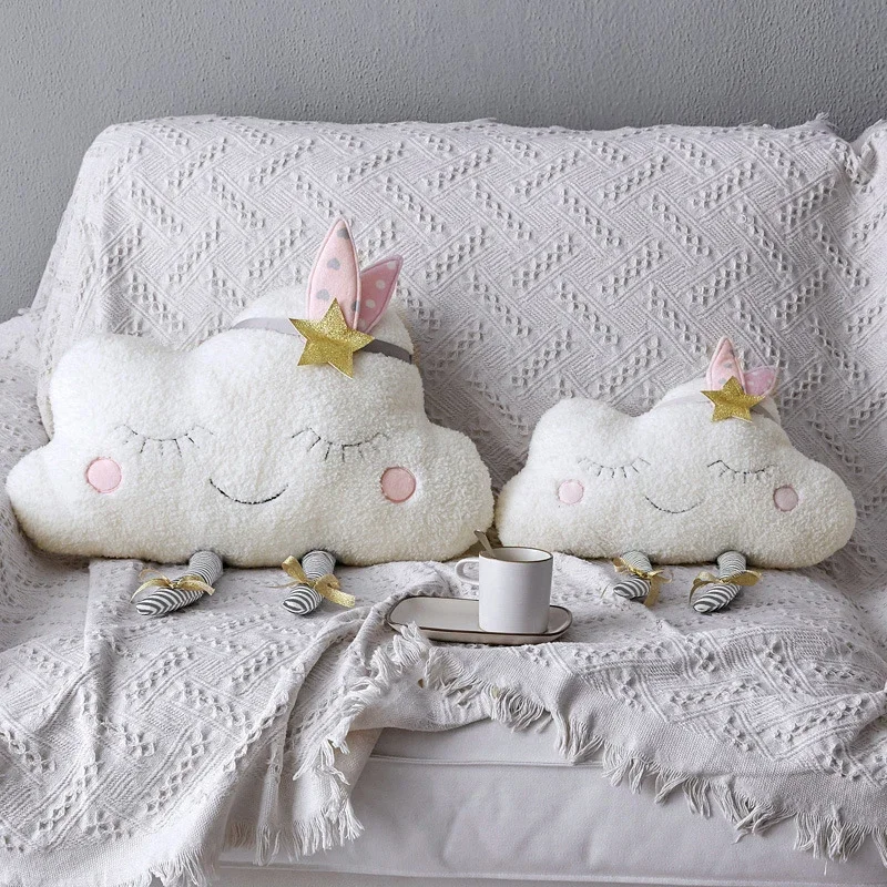 Cloud Plush Toy Decorative Cus - Bolster Cushion Round 评论和价格