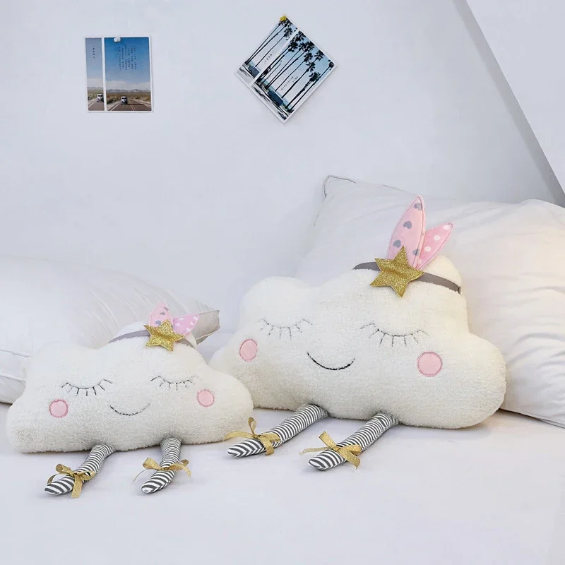 Cloud Plush Toy Decorative Cus - Bolster Cushion Round 评论和价格