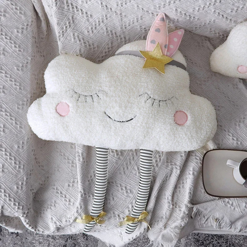 Cloud Plush Toy Decorative Cus - Bolster Cushion Round 评论和价格