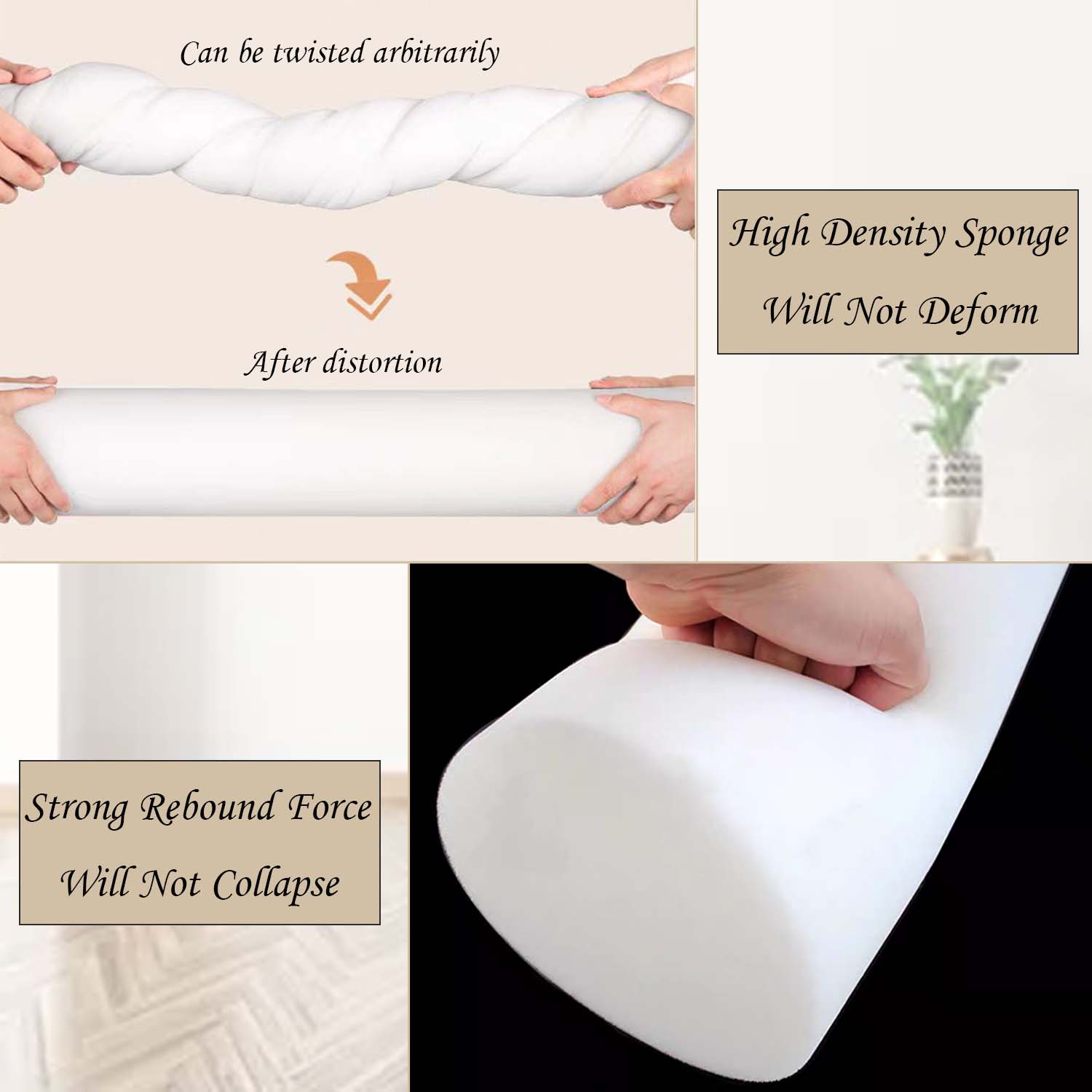 Foam Roll Pillow for Knee/Leg/ - Bolster Cushion Round 评论和价格