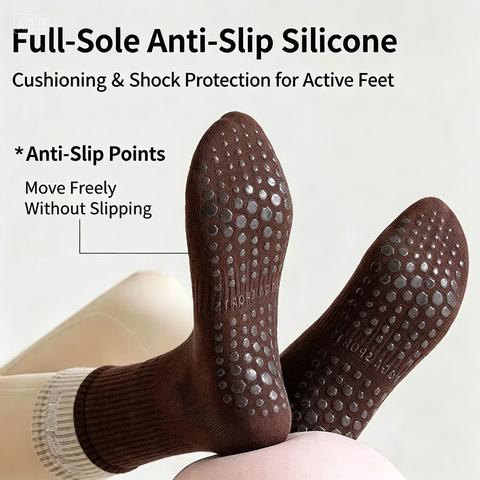 Unisex Grip Socks Polyester On - Pilates Yoga One 评论和价格