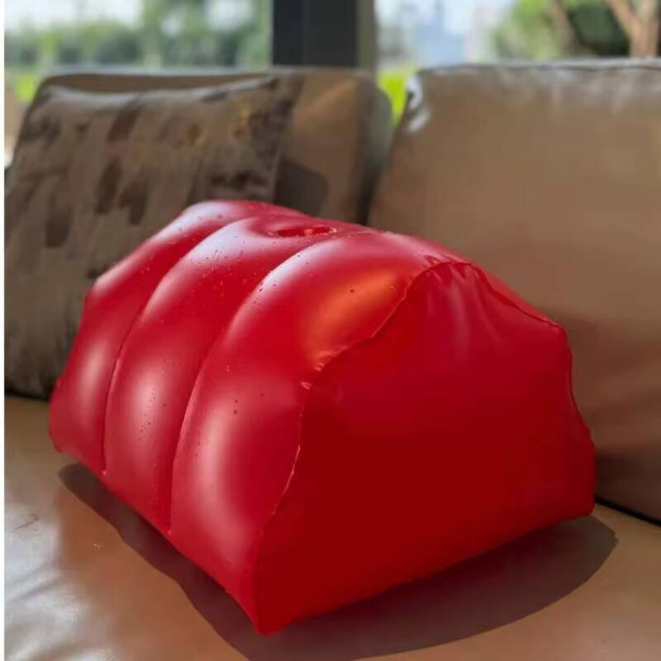 PU Leather Inflatable Pillow H - Bolster Cushion Round 评论和价格