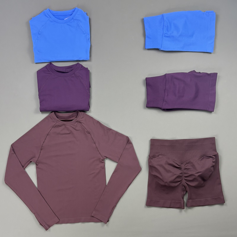 2 Piece Gym Set Women Raglan L - Pilates Yoga Wrap Top 评论和价格