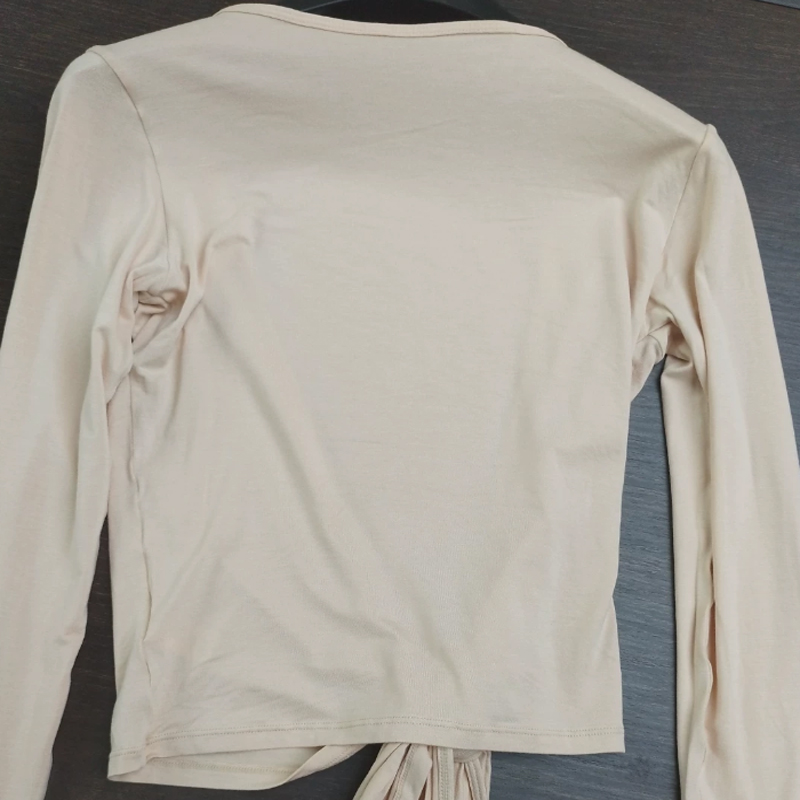 Women Sexy Wrap Crop Tops Shir - Pilates Yoga Wrap Top 评论和价格