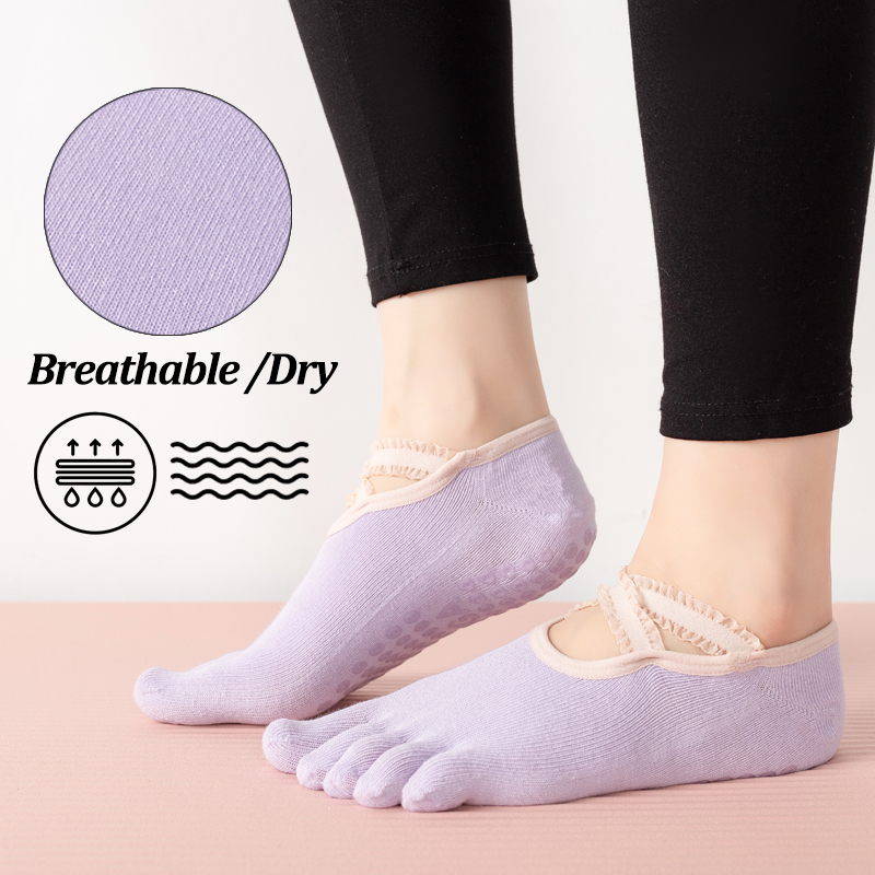 Ladies Non-Slip Pilates Socks  - Pilates With Yoga 评论和价格