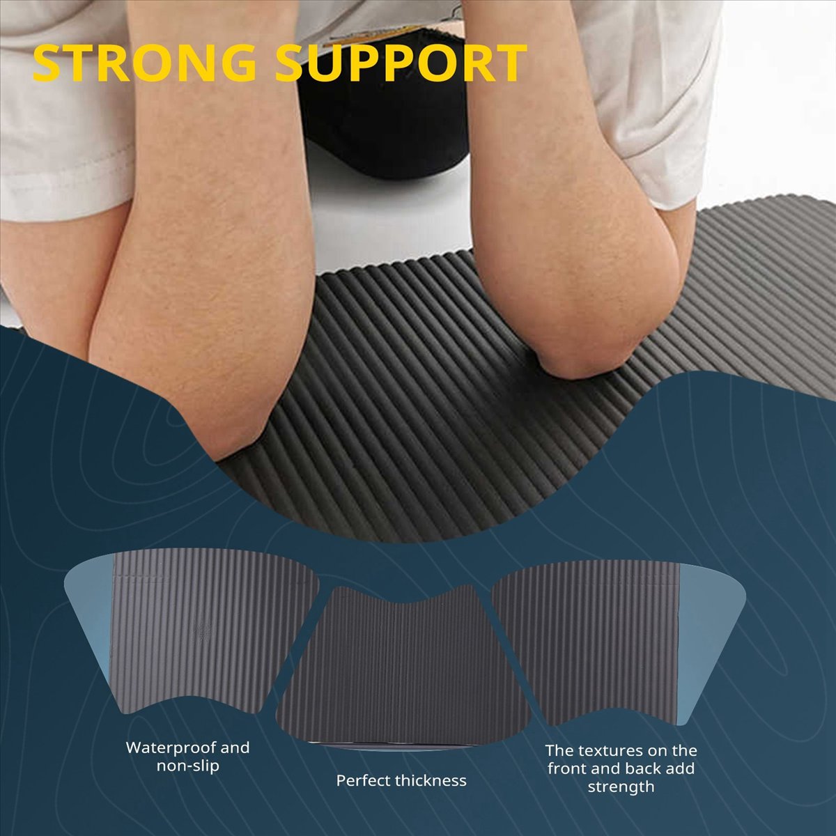Doings 15MM Thick Yoga Mat Com - Pilates Yoga Knee Pads 评论和价格