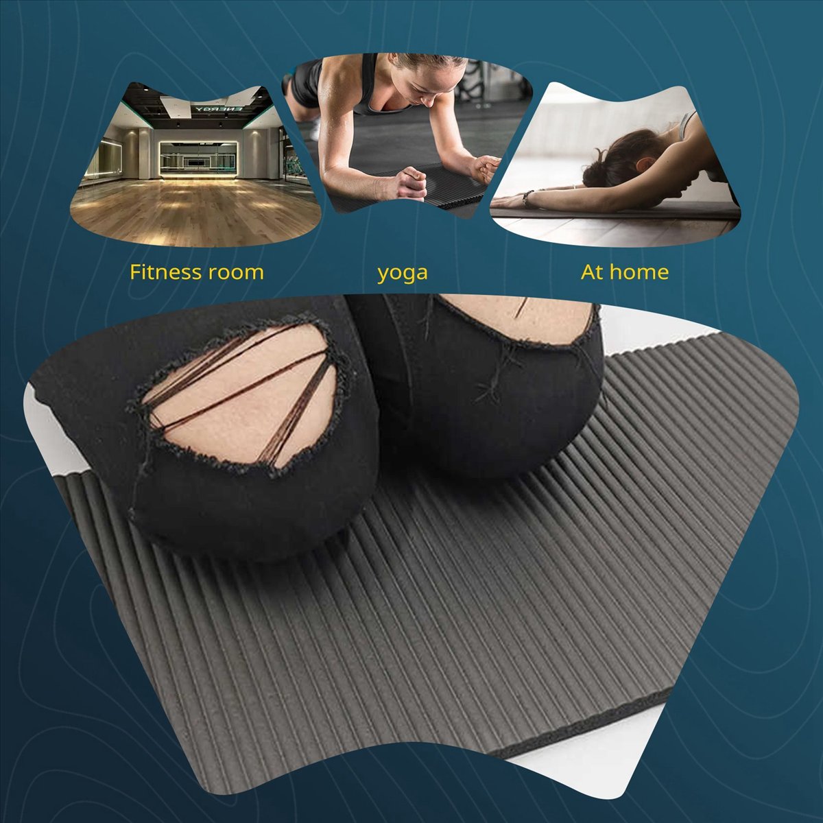 Doings 15MM Thick Yoga Mat Com - Pilates Yoga Knee Pads 评论和价格