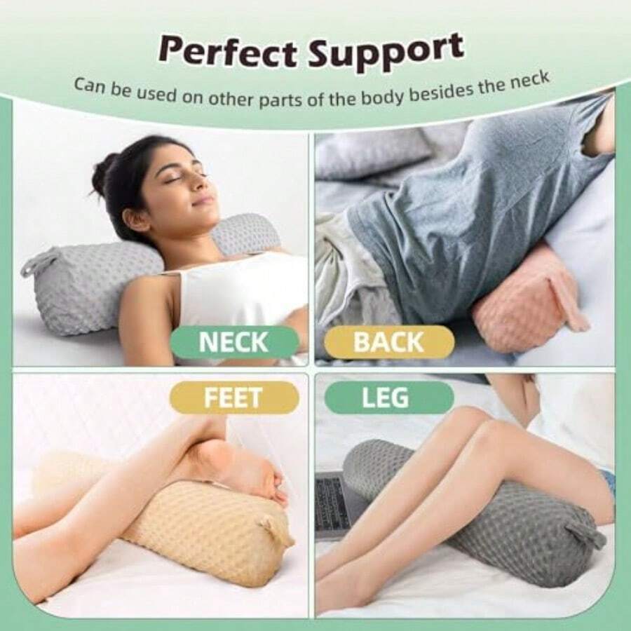 Cervical Neck Roll Pillow Memo - Bolster Cushion Round 评论和价格
