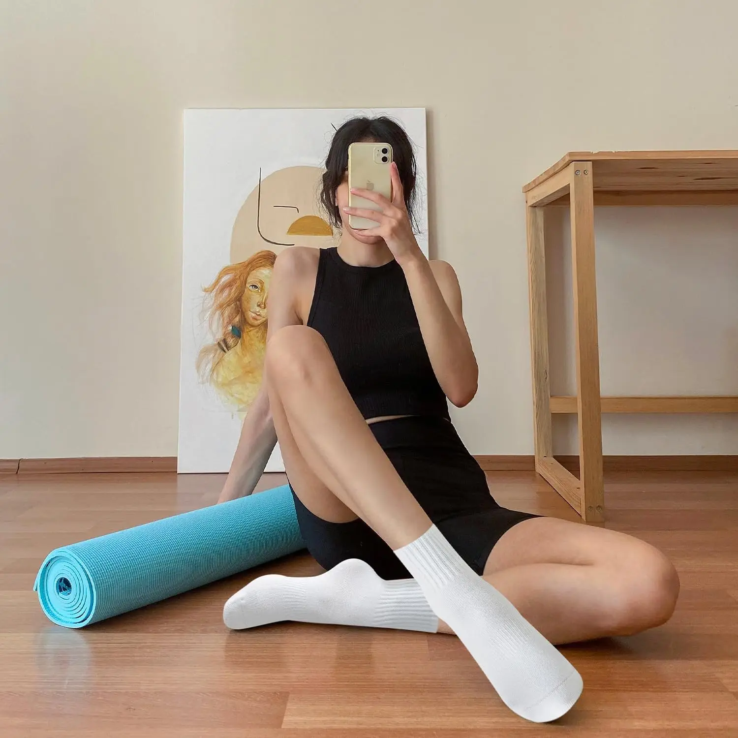 4 pairs of women's yoga socks, - Pilates & Yoga Unleashed International Academy 评论和价格
