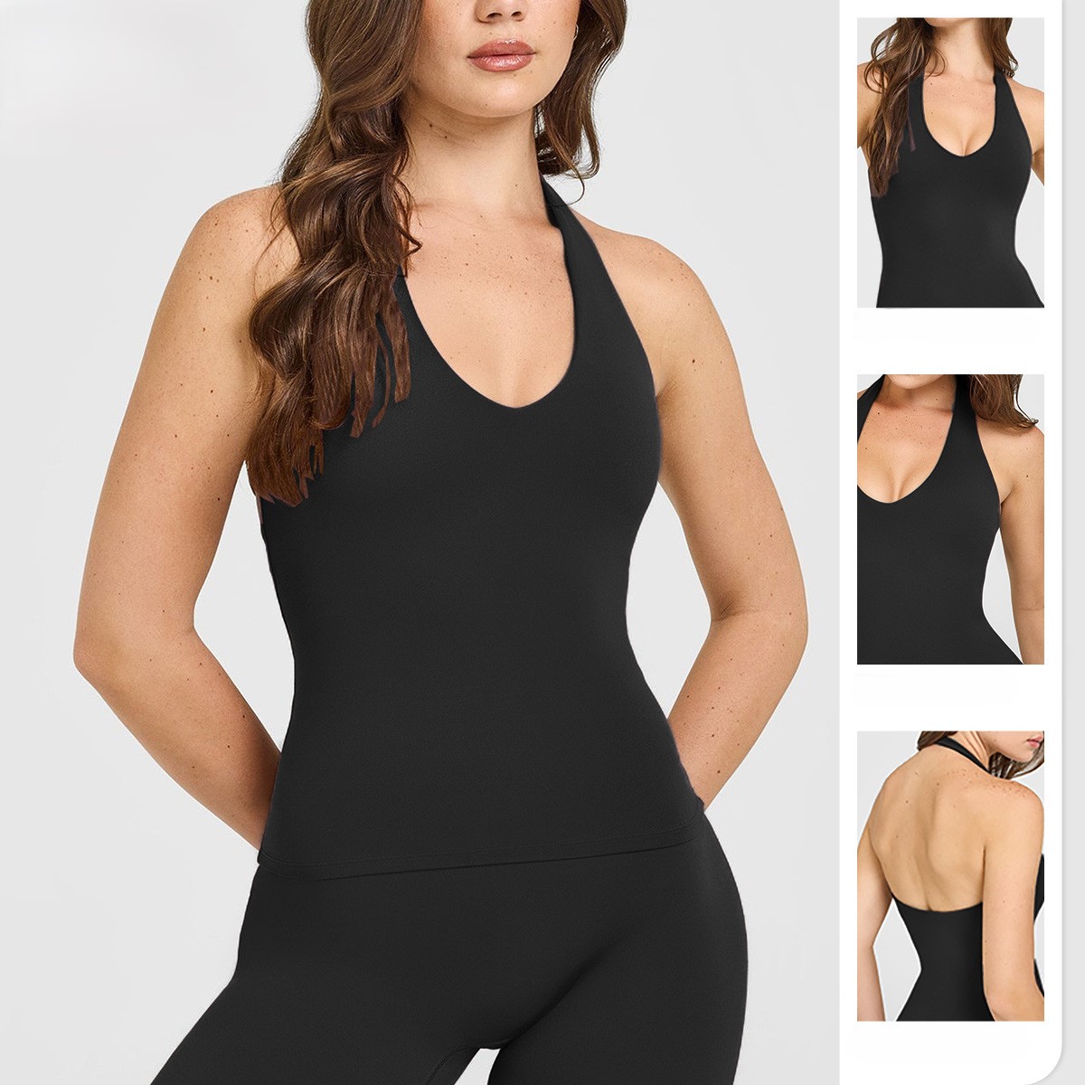 Naked Feel Halter Neck Yoga Sp - Pilates Yoga Wrap Top 评论和价格