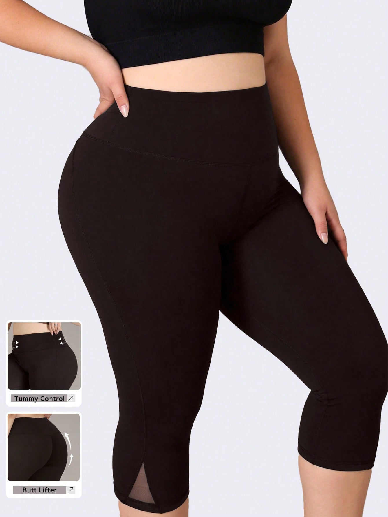 Plus Size Gym Leggings Women M - Pilates Yoga Outfit 评论和价格