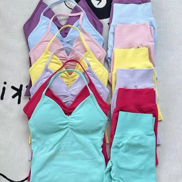 1-2 Pieces Gym Set Women Backl - Pilates Yoga Outfit 评论和价格