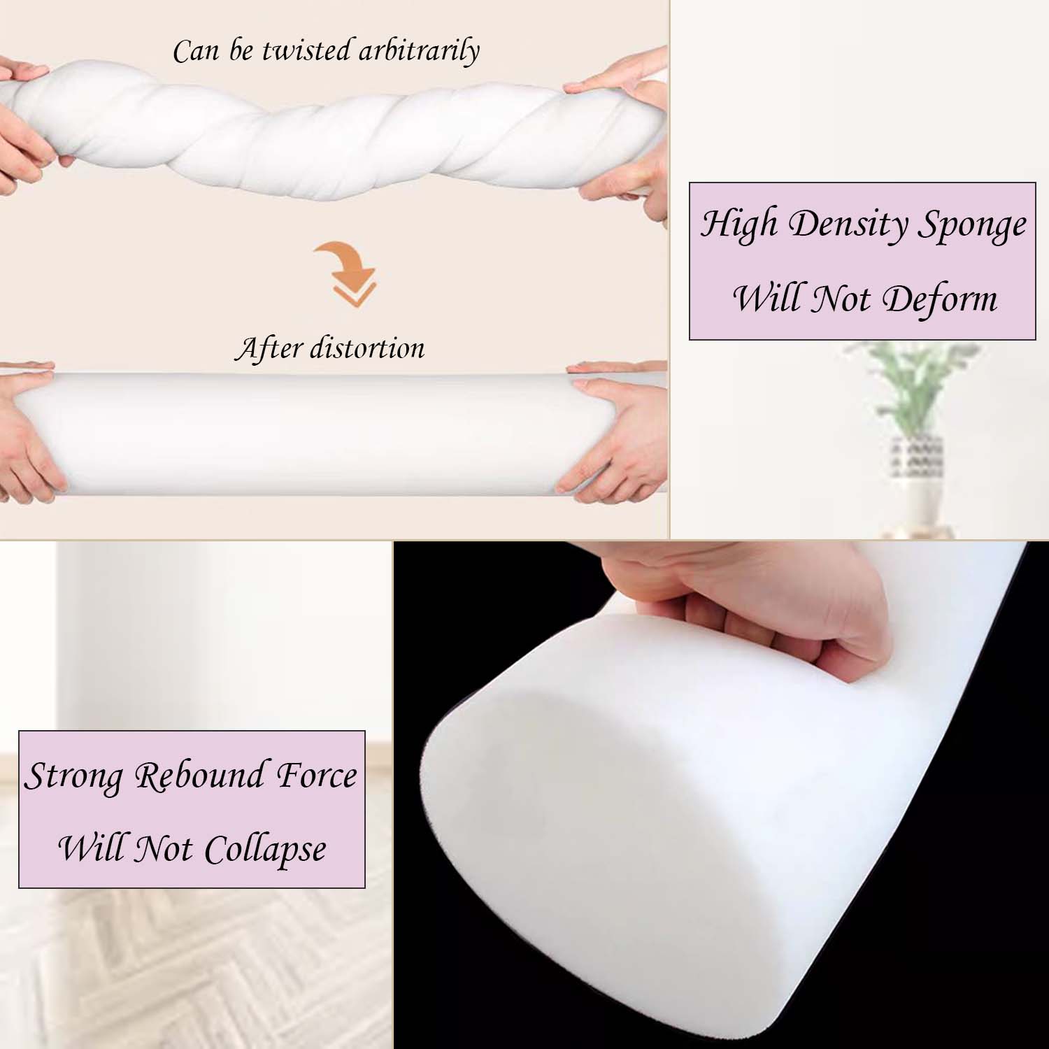 Long Round Pillow Corduroy Cyl - Bolster Cushion Round 评论和价格