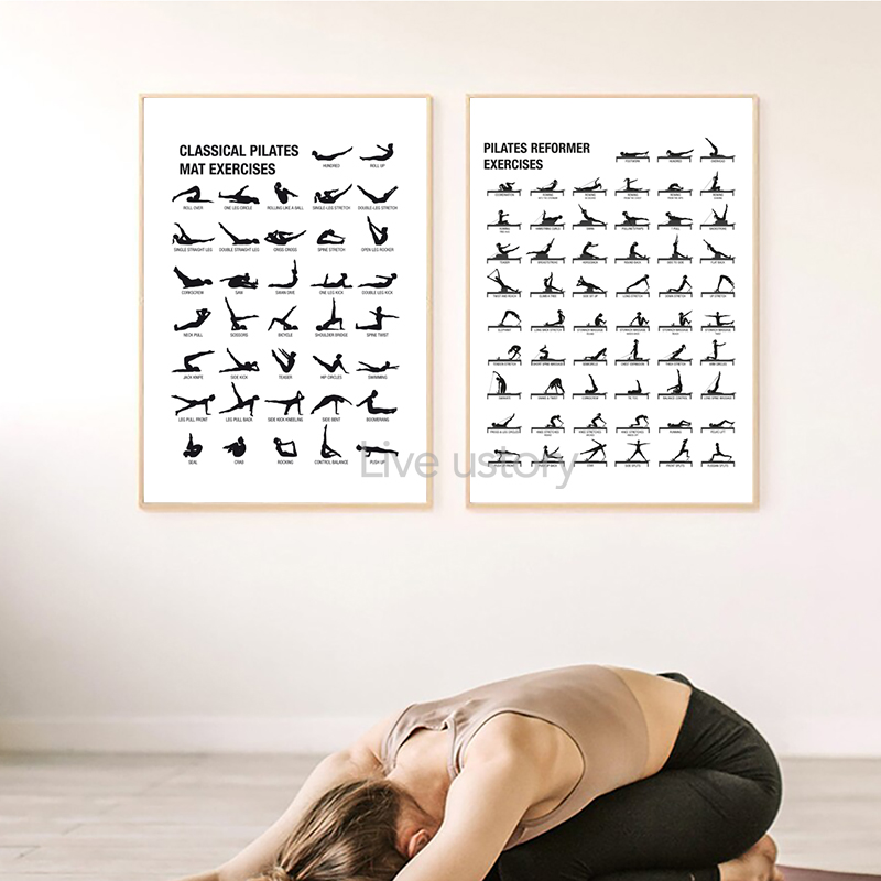 Frameless Pilates Workout Char - Pilates With Yoga 评论和价格