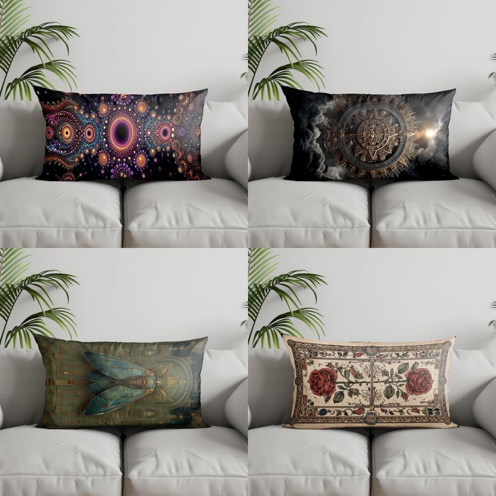 Home Decor Colorful Mystical R - Bolster Cushion Round 评论和价格
