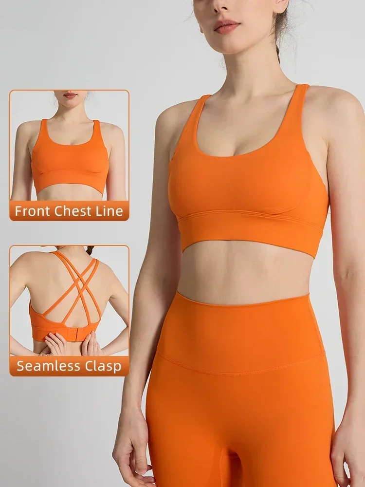 Solid Color Women's Sports Bra - Pilates Yoga Wrap Top 评论和价格
