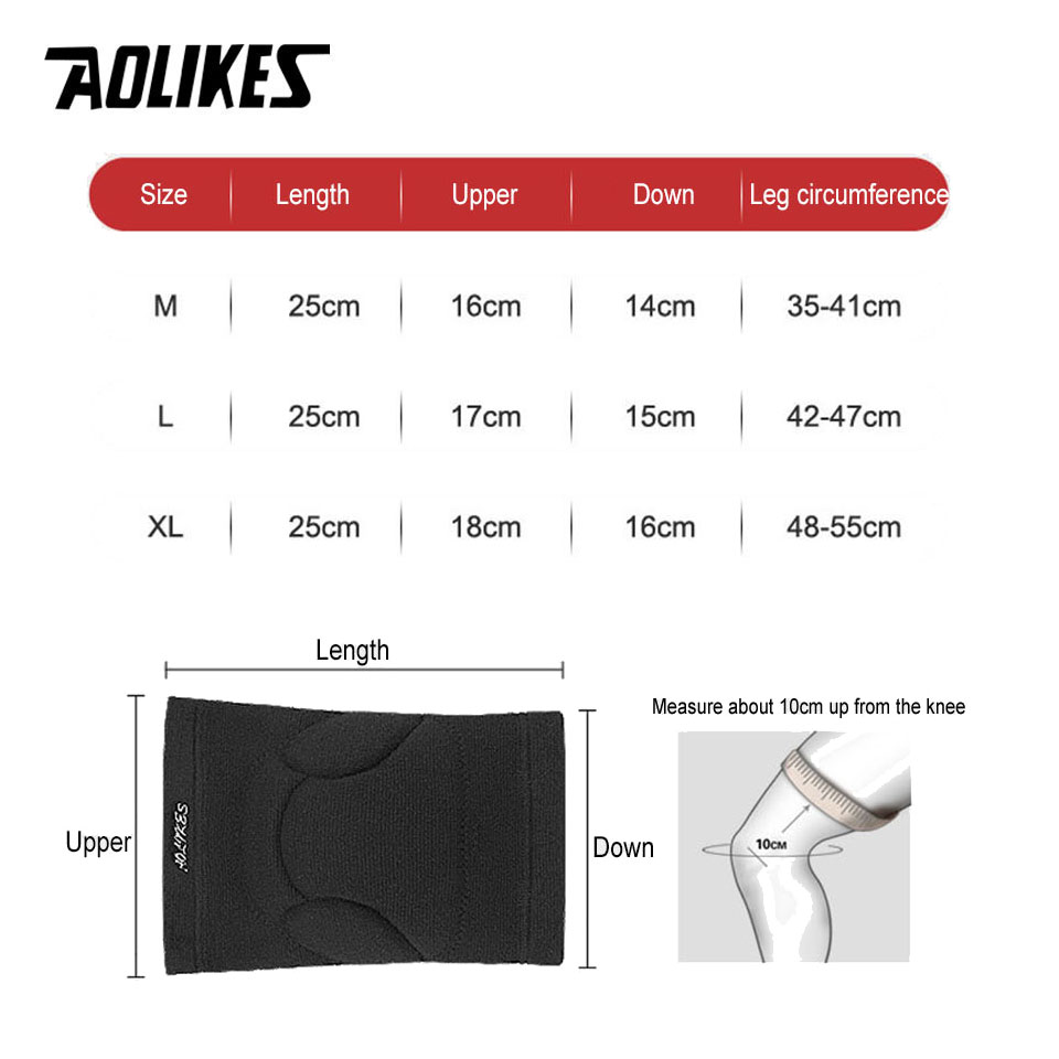 AOLIKES 1 Pair Sports Thickeni - Pilates Yoga Knee Pads 评论和价格